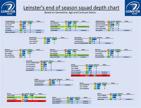 leinster rugby size chart.